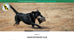 Desktop Screenshot of marinretrieverclub.com