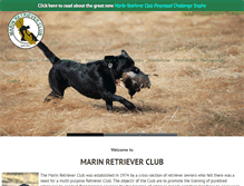 Tablet Screenshot of marinretrieverclub.com
